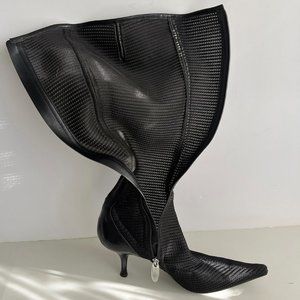 Sergio Rossi Tall fabric boots.NEW.